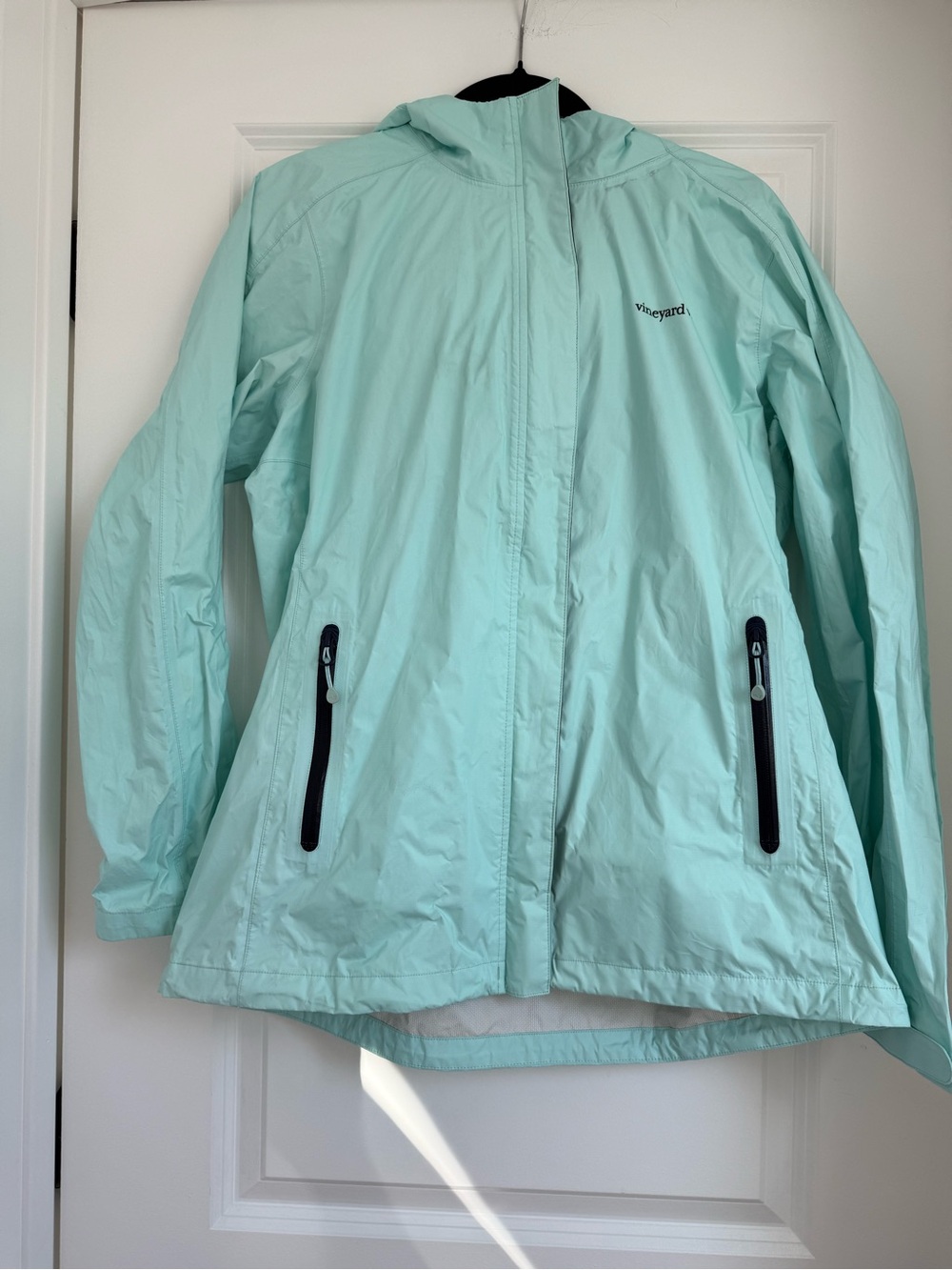 Vineyard Vines Seafoam Hooded Rain Shell